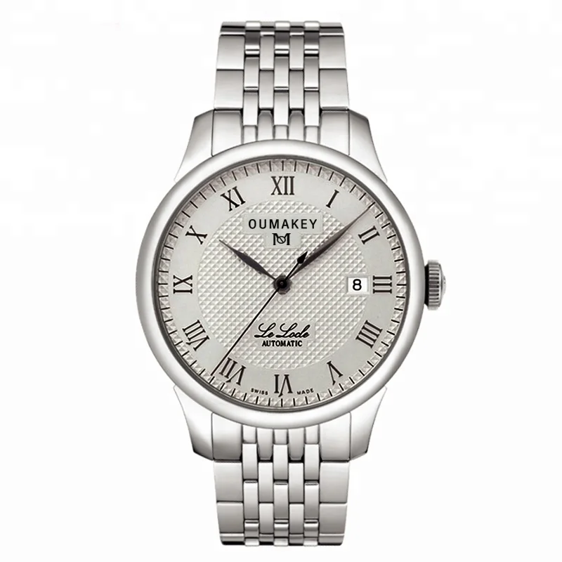 Luxury Men Stainless Steel Watch Japan Movement Multifunction Water Proof Custom Brand Logo Watch