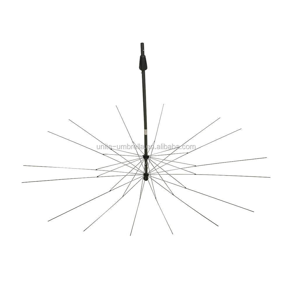 16k/24k steel umbrella parasol frame beach umbrella frame L-R008