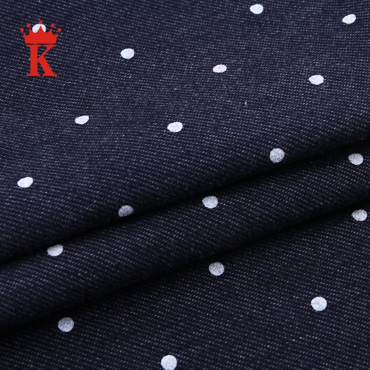 
Cheap prices japanese dot knit twill knitted stretch denim fabric jeans 