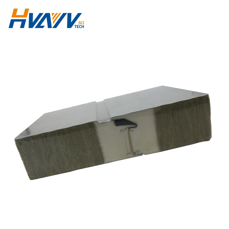 2019 hot sell rock wool sandwich panel used for house and workshop Insulated Sandwich Panel, PU Foam Sandwich Panel