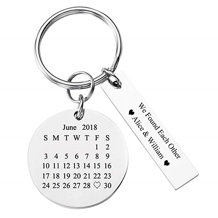 Key Chain Wholesale Custom Cheap Calendar Key Chain