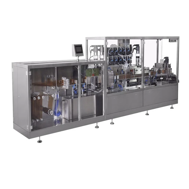 Best quality 10 heads oral liquid  plastic ampoule filling and sealing machine in 1-100ml