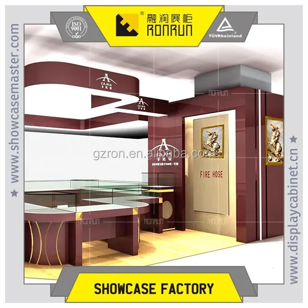 Names of luxury gold shop ,wooden jewelry display counter ,glass top shop counter design