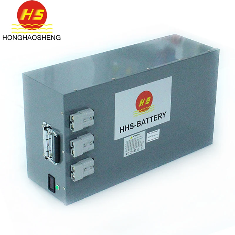 72V lithium ion battery pack for AGV/tricycle/car/ buggy good stability with bms li-ion 72v 100ah battery pack