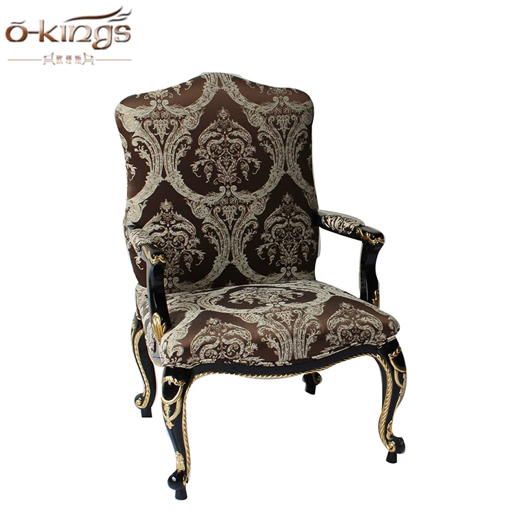 Saudi Arabia Palace furniture hotel court style fabric louis xv chair