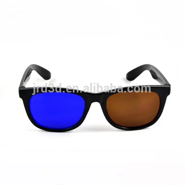 
plastic anaglyph amber blue 3d eyewear 