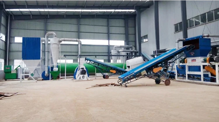 Corn stalk pellet production line