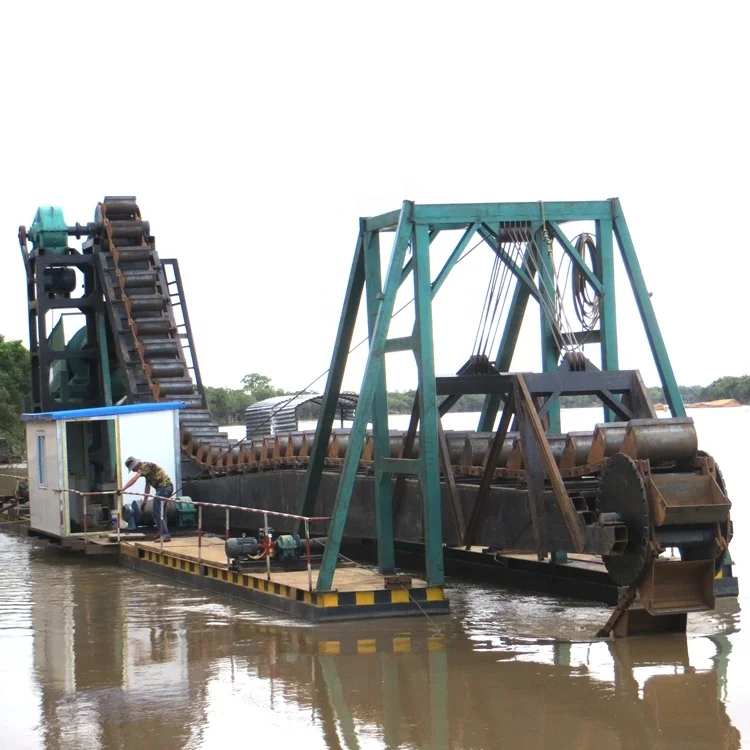 SINOLINKING chain bucket dredger floating gold dredge for sale