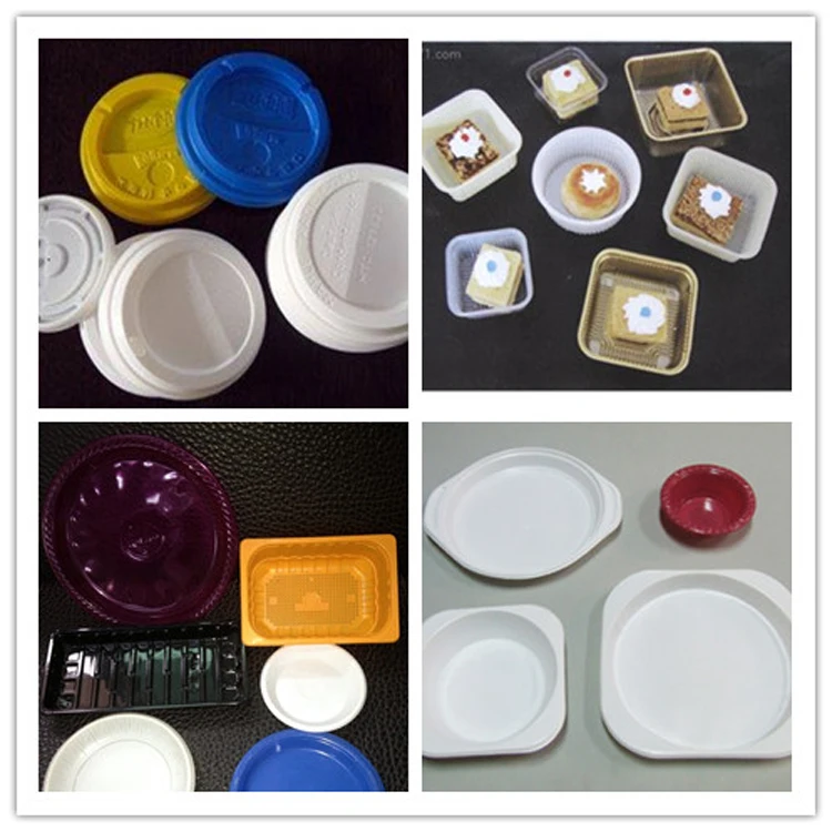 SINOPLAST Wenzhou 380V/50HZ Automatic Plastic Cup Lid Cover Thermoforming Machine Machinery