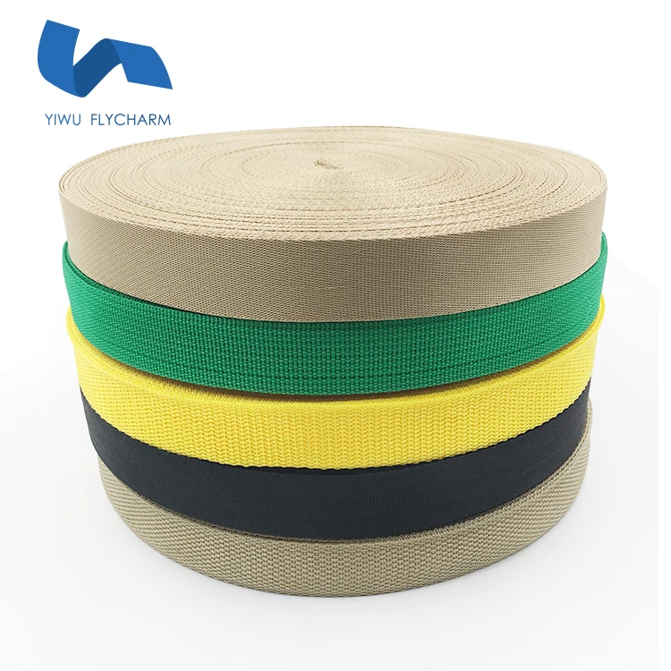 Yiwu manufacturer  color nylon webbing strap for bags