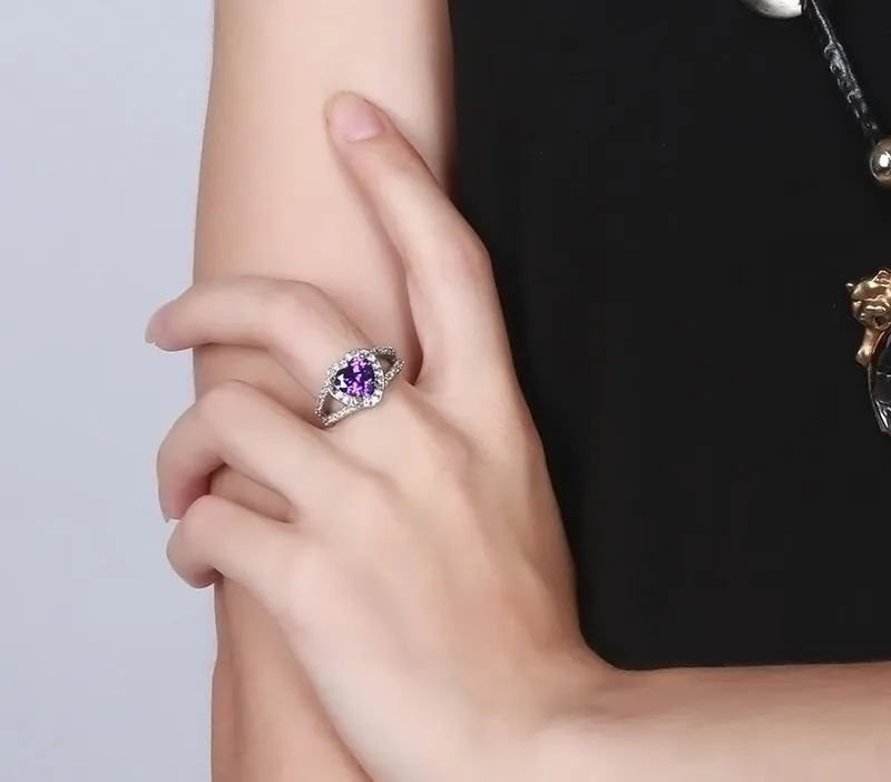 Fashion jewelry Wholesale Round Silver Diamond Drill Bit Engagement Gold Plated Ring