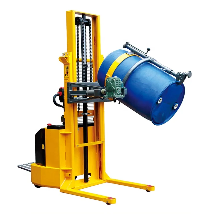 Hydraulic hand controls rotate 180 degree drum truck