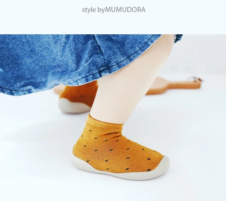 Baby toddler stretch knit sneakers kids slippers unisex  antislip baby socks shoes