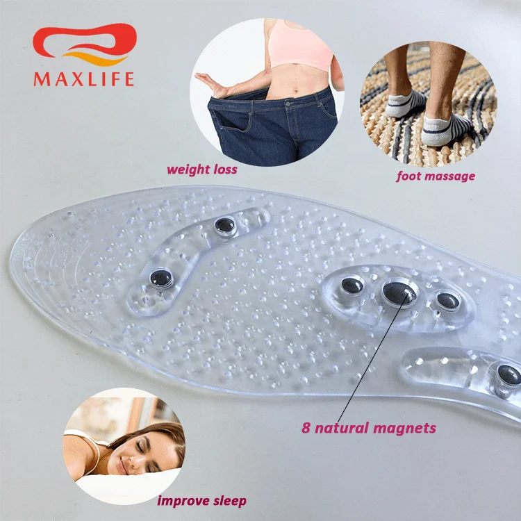 Acupressure Insole Magnetic Massage Shoe Insoles,Reflexology Pain Relief Shoe Insoles