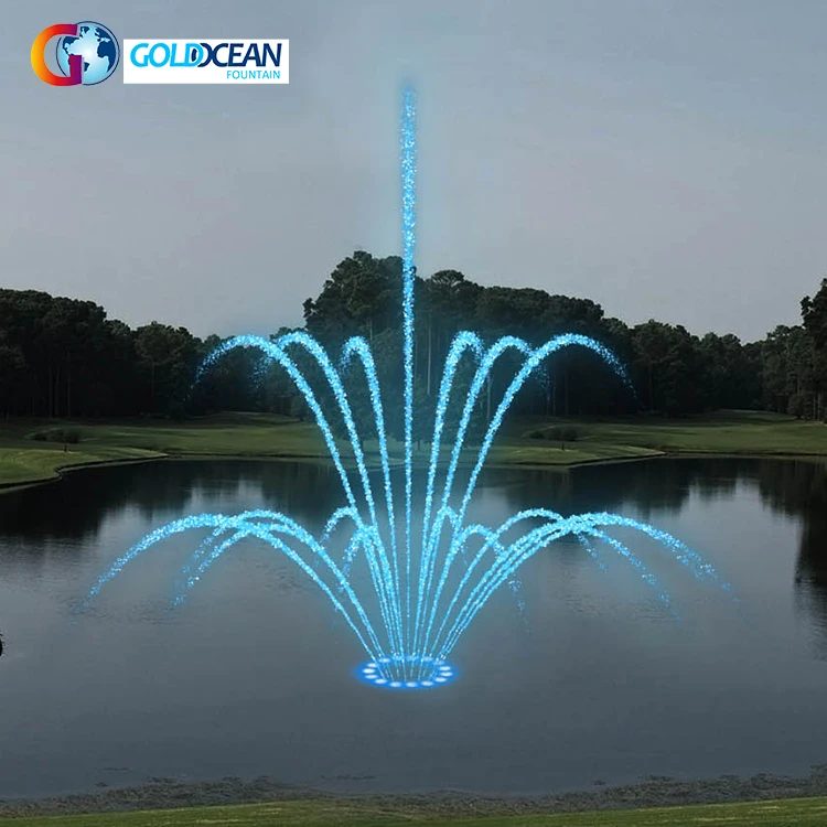 CE & ISO Certified Three Layer Flower Shape Spray Floating Fountain