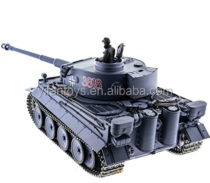 3818-1 1/16 немецкий боевой танк Tiger Air Soft RC (модернизированная металлическая шестерня и трек)