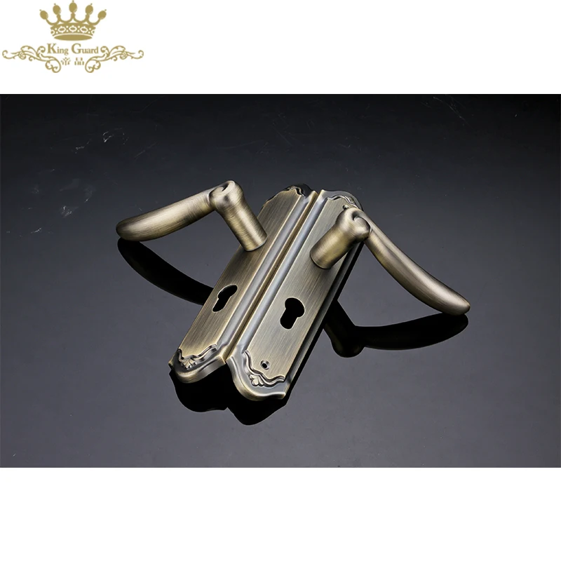 Factory security door handle lock design industrial indoor bedroom household silent door lock bathroom solid wood door handle