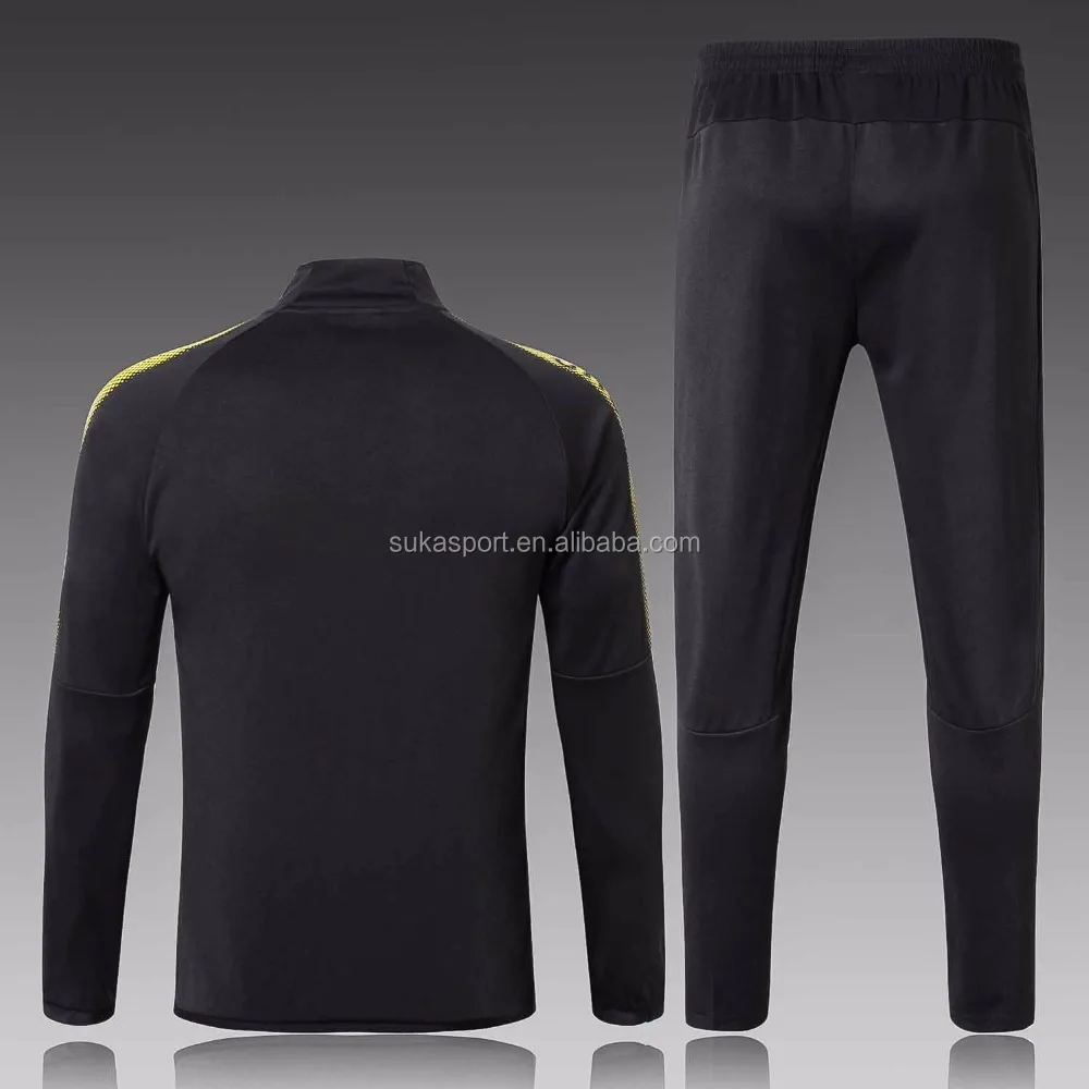 Dortmund 2017/18 season football jaket full zip good quality soccer sweater training suit