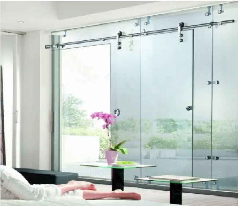 
Inox frameless glass sliding door sliding glass frameless shower doors balcony sliding glass door YK-A001 