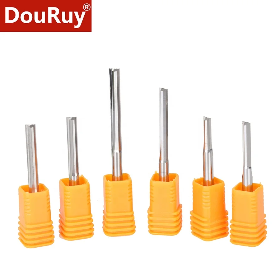 DouRuy two straight flutes wood working tools/wood cnc milling machine/cutting machines in wood