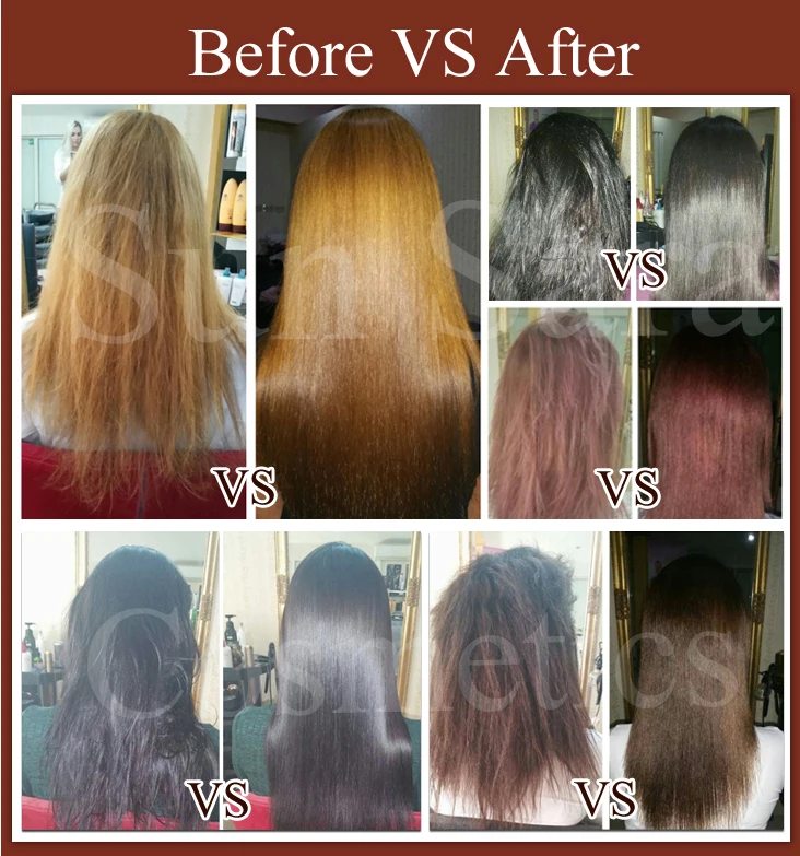 GMP factory wholesale chocolate 8% brazilian keratin hair treatment