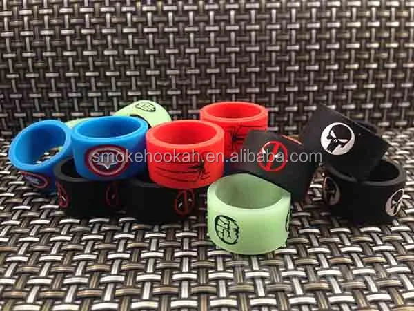 ecig silicone bands 13mm vape ring for ego series batteries decorative and protection resistance vape bands for ego vision