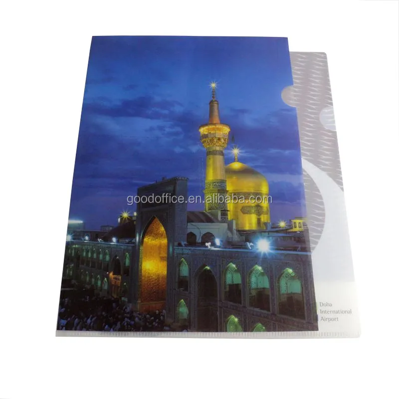
office waterproof file folder,custom L-shaped advertising file folder 