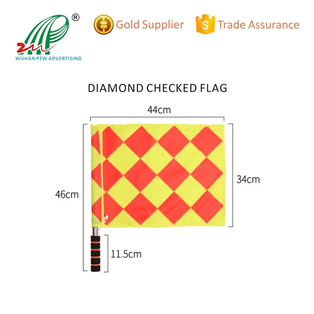 Football Soccer Gaelic Hockey Linesman Flags Hand Signal Referee Flag Kits Competition Flag