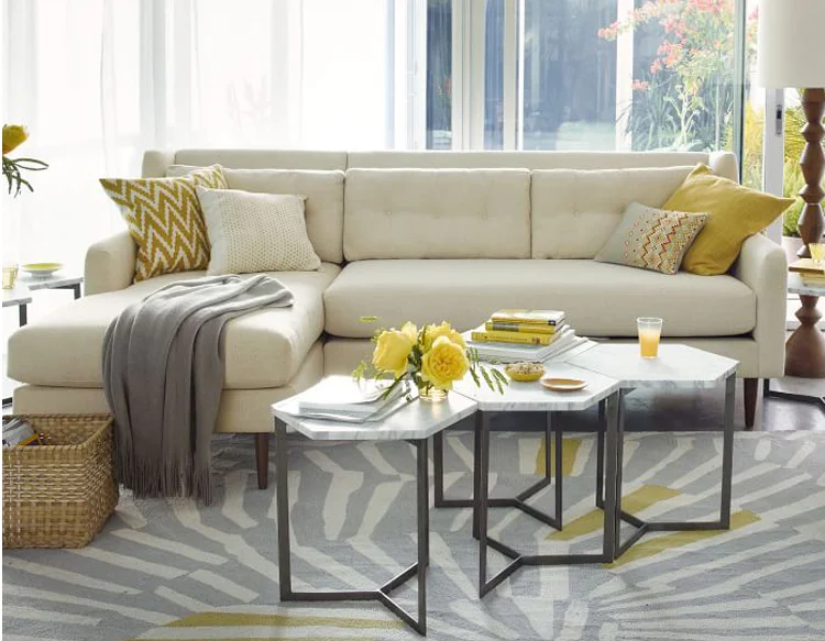 
Modern Living Room Furniture Small Fabric Sofa 