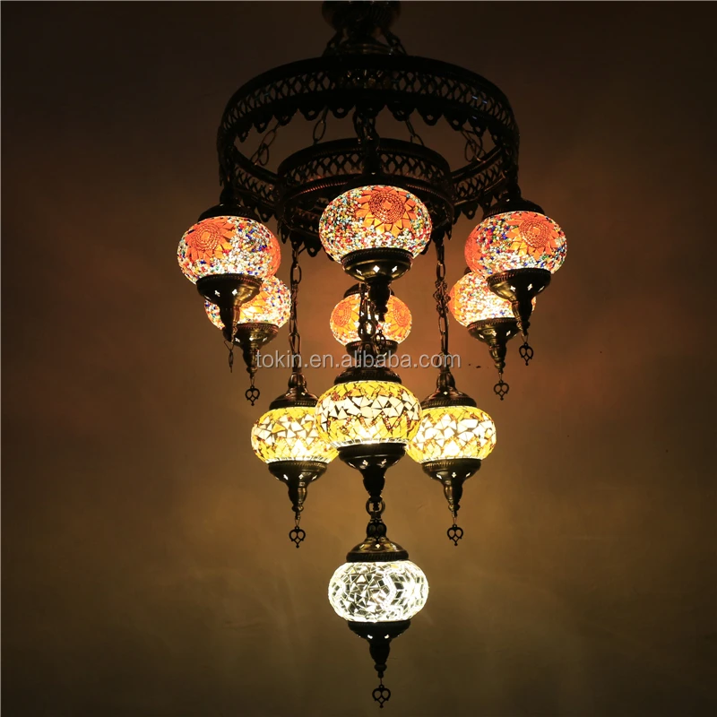 Mosaic Art Turkish turkish lamps Chandelier CC10M01