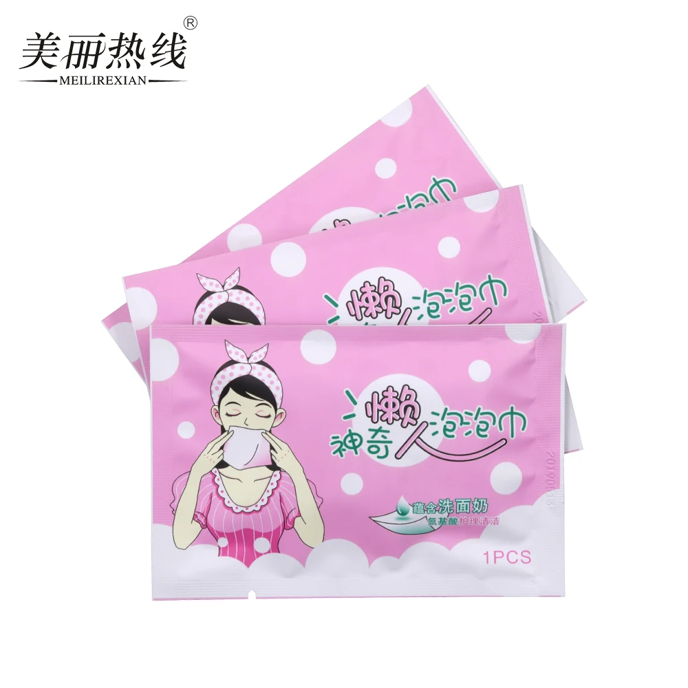 Amino Acid Soap Bubble Cleaning Face Wipe for Traveling