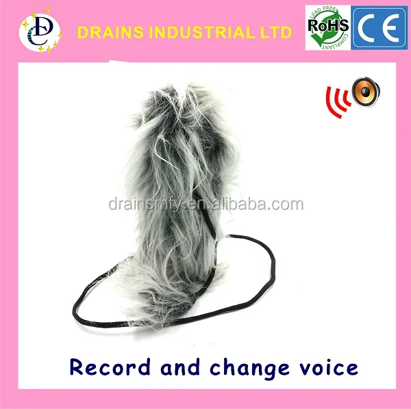 Funny record with voice change plush toys