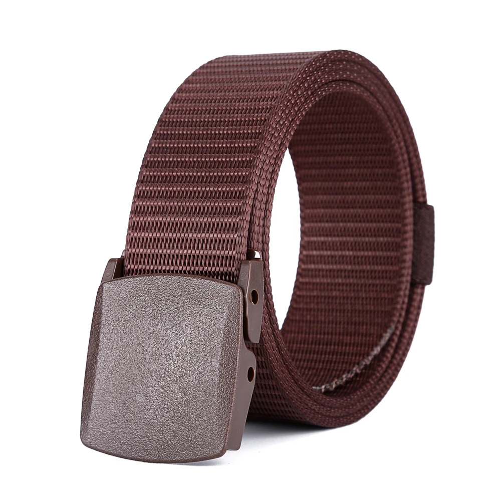 New Arrival Nylon Fabric Braided Nylon Belt with Plastic Buckle