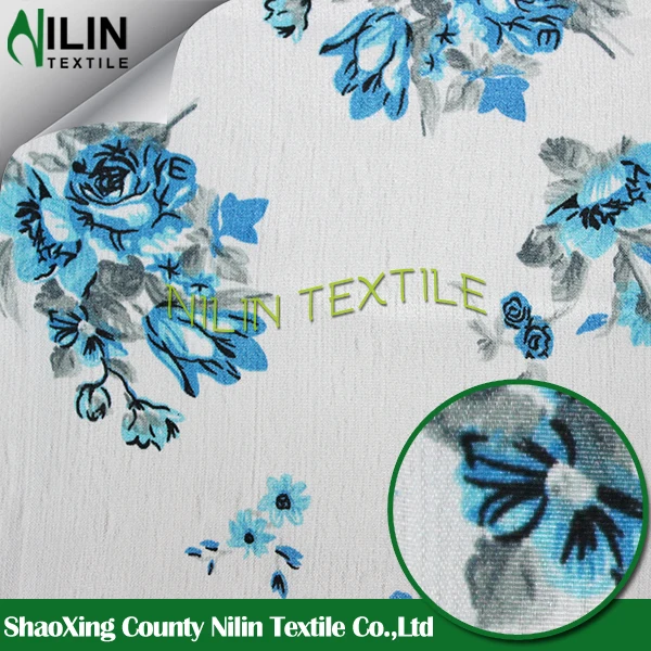 Hot sale wool peach/wool chiffon disperse print fabric