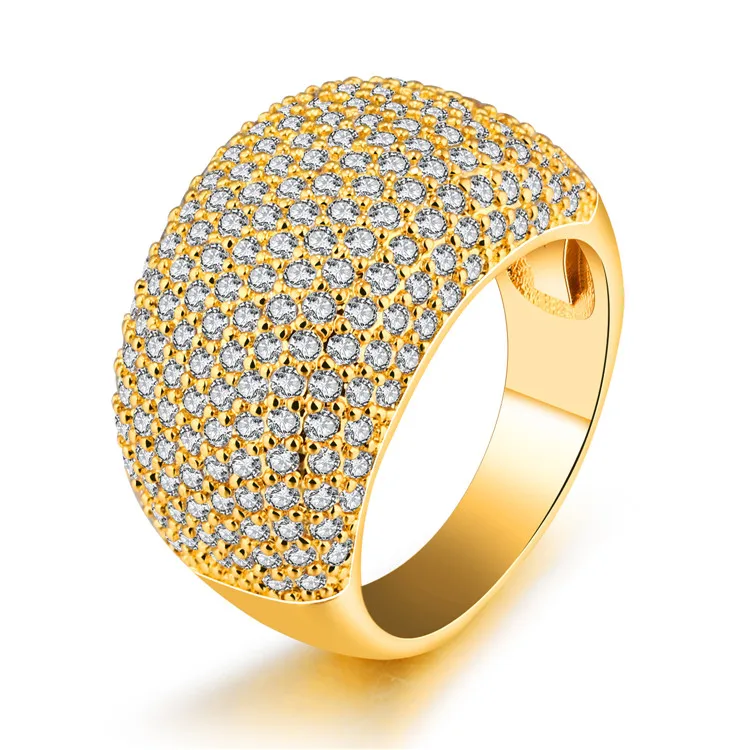 Hot Sale Wedding Ring 18K Gold Plated Jewelry For Girls