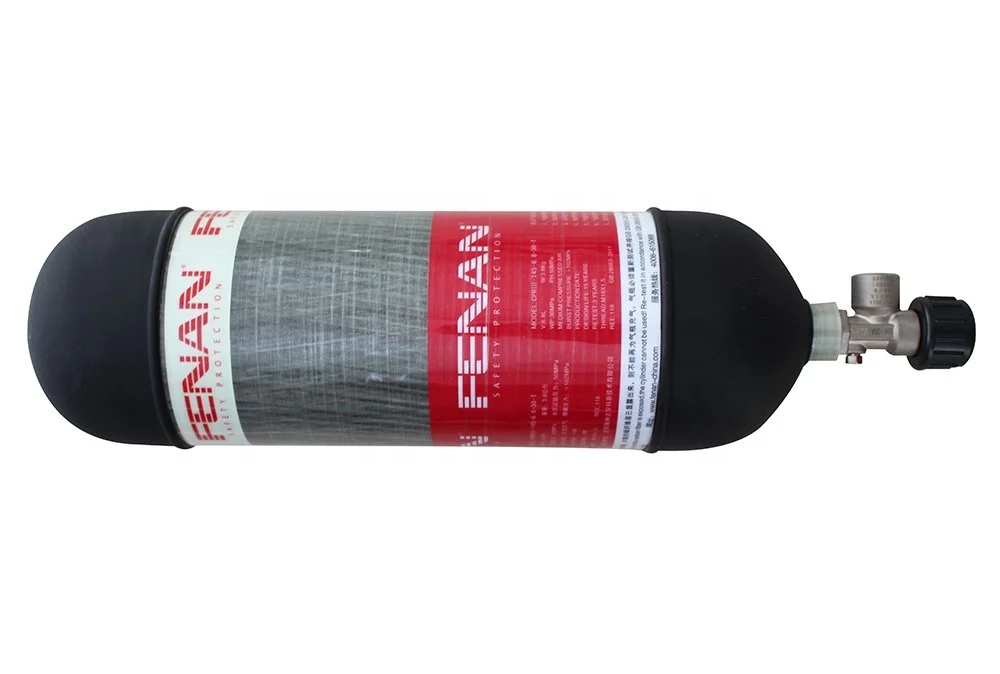 3L-12L Carbon Fiber Aluminum Lined Composite Scuba tank, Scuba Gas Cylinder