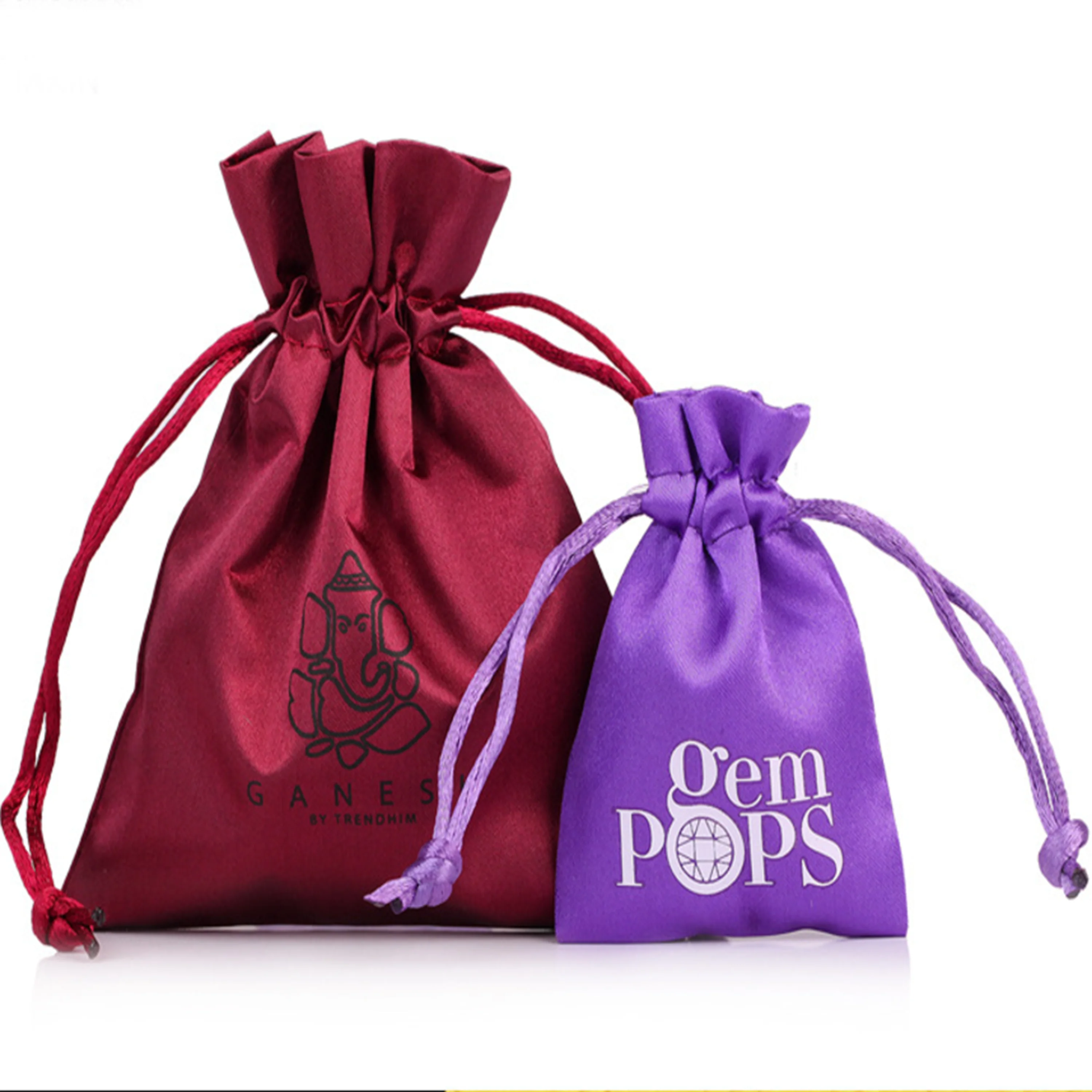 Атласный пакет для париков, упаковка, рекламные мешочки, атласный пакет для волос