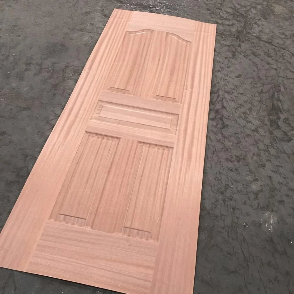 2.7mm,3mm Teak Veneer HDF Door Skin/Teak Veneer Moulded HDF door skin