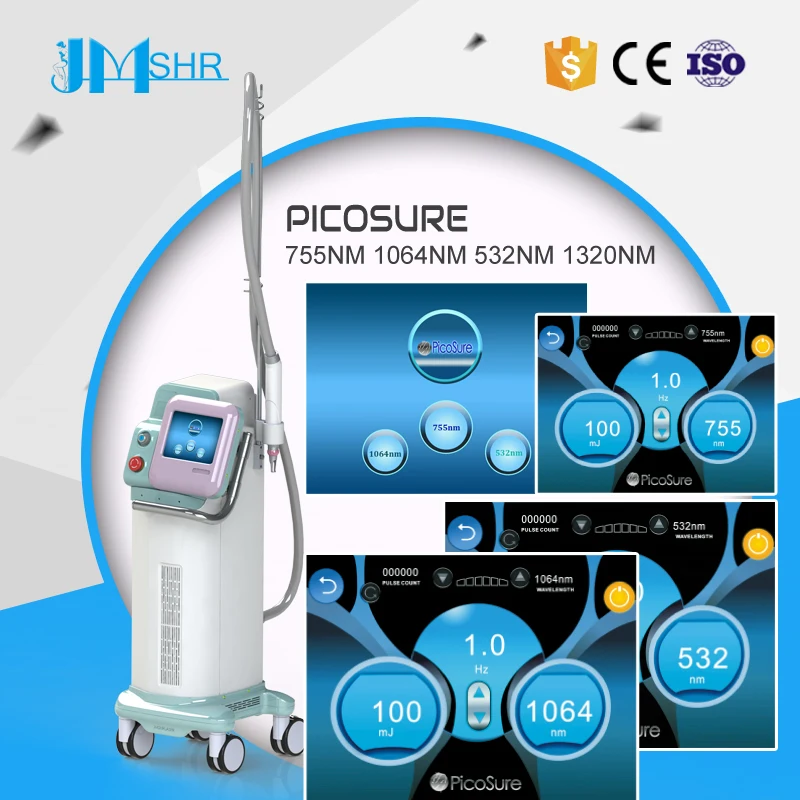
2019 new design vertical handle held laser pico-second skin cleaning and tattoo removal equipment 