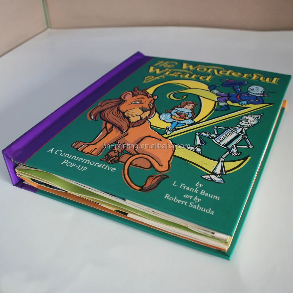 Elegant hardcover stereo children book printing