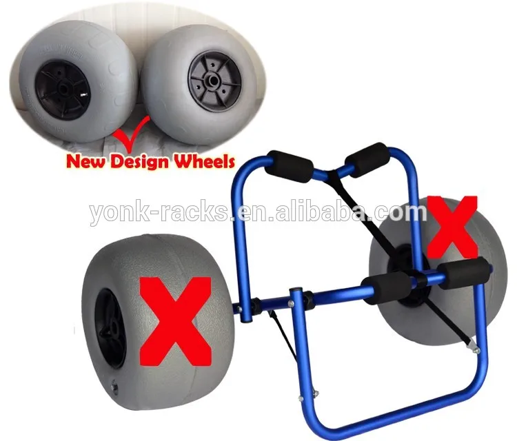NINGBO YONK aluminum kayak trailer beach trolley cart with balloon tires
