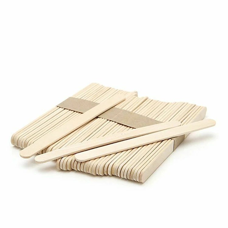 Custom disposable medical sterile wooden tongue depressor wax applicator sticks with CE for sale