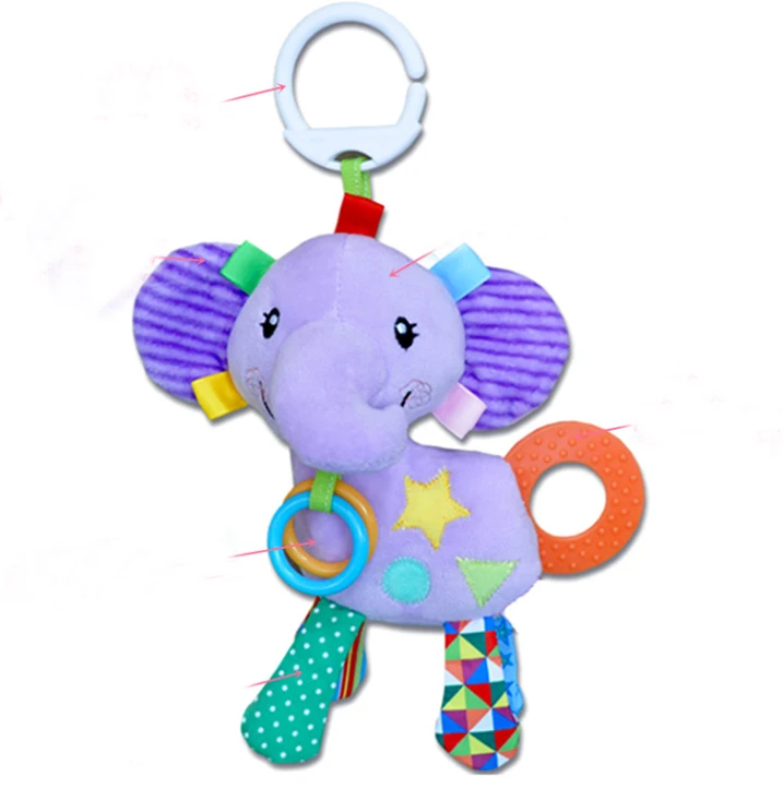 
Xianghong wholesale different lively animal shape baby toys rattle 