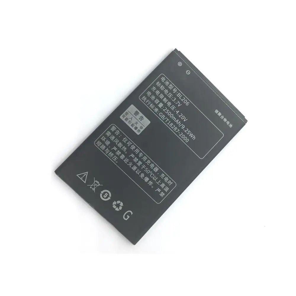 Оригинальный аккумулятор мобильного телефона BL206 для Lenovo A630 A600E A630E Замена батарей 2500 мАч