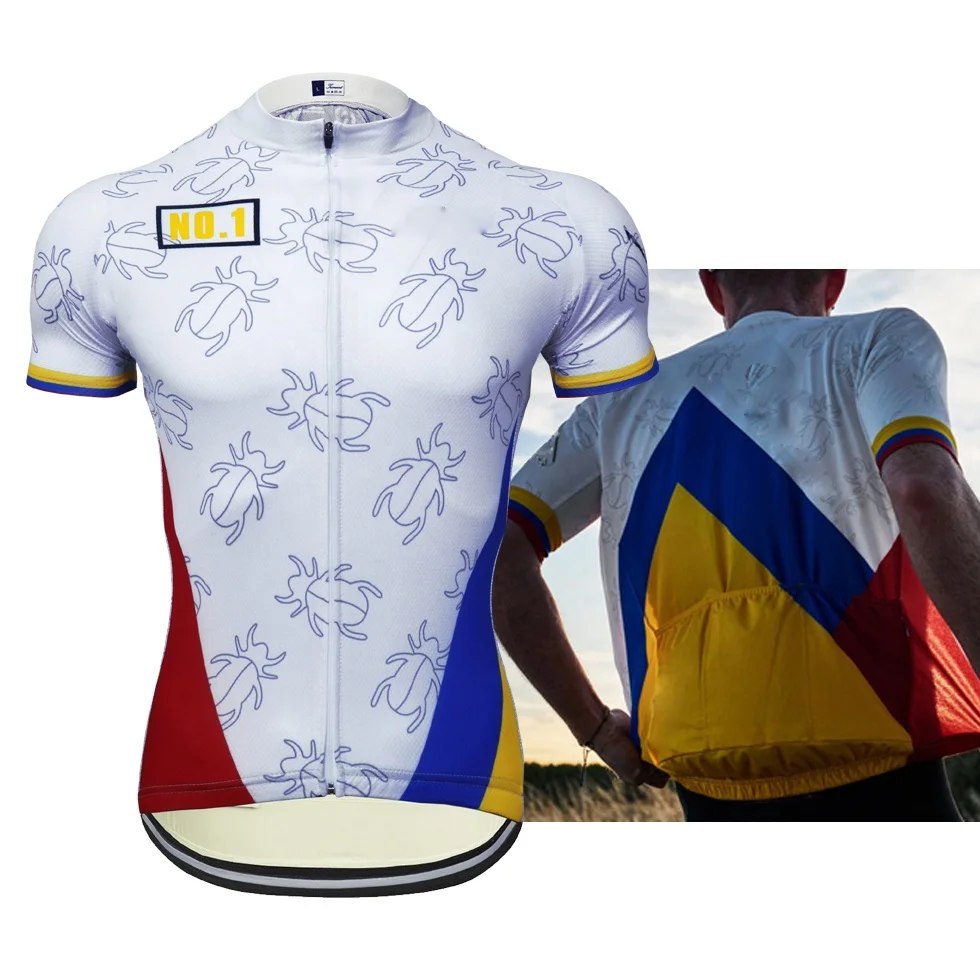 China OEM factory custom or original design Lycra Anti-UV breathable quick dry cycling jersey