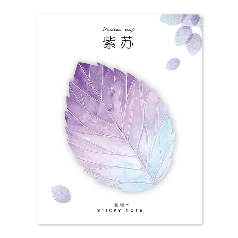 wholesale student stationery natural leaf paper sticky note