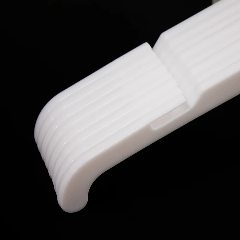 Custom colors white plastic clothes dress coat hangers logo printing