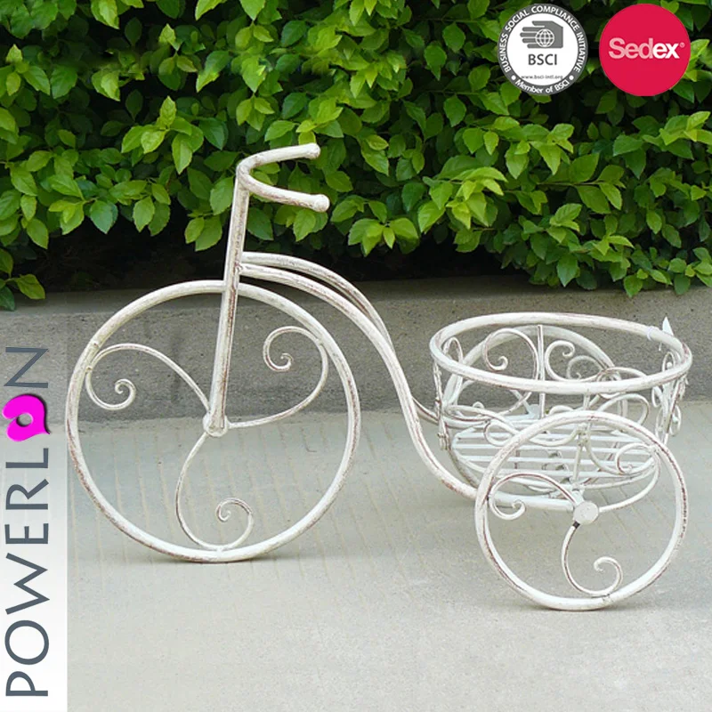 Hot selling Wrought Iron Bike Flower Pot