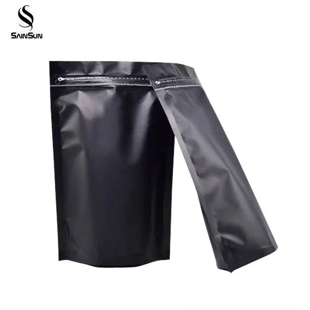 High Quality Aluminum Recycle Matte Powder Top Packaging Scrub Coffee Bag Zip With Valve