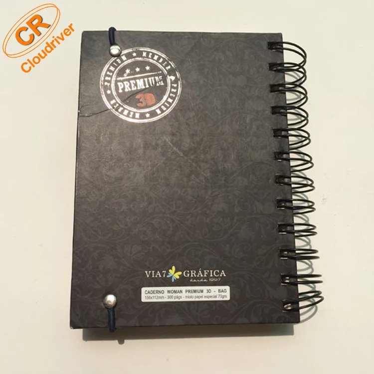 Customized 3D PP lenticular Spiral Notebook 3D Notebook With Elastic Band